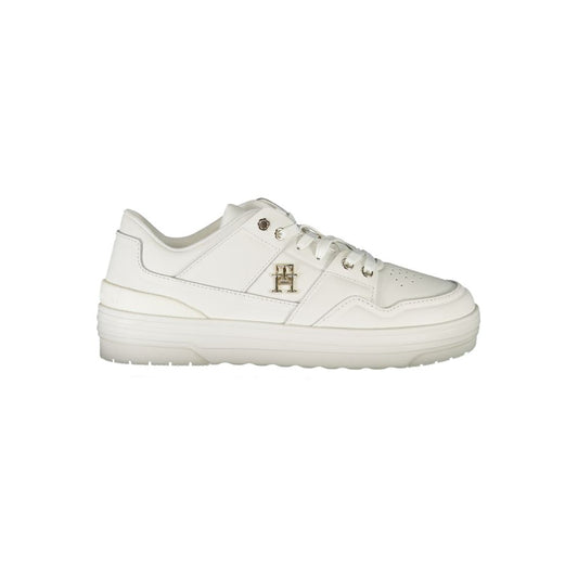 Tommy Hilfiger Classic White Sneakers with Contrast Detail