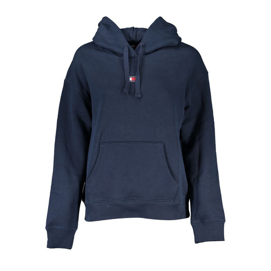 Tommy Hilfiger Chic Blue Hooded Sweatshirt with Logo Detail