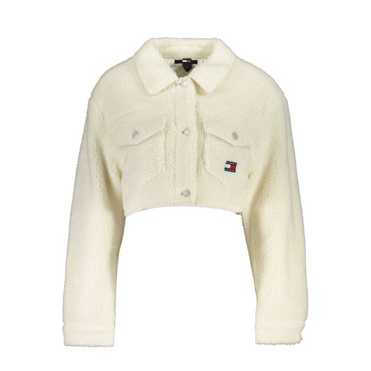 Tommy Hilfiger Chic White Sports Jacket with Sleek Pockets