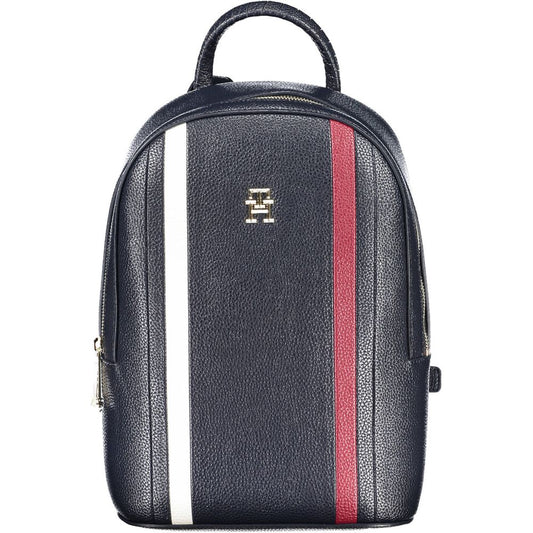 Tommy Hilfiger Elegant Blue Backpack with Contrast Details