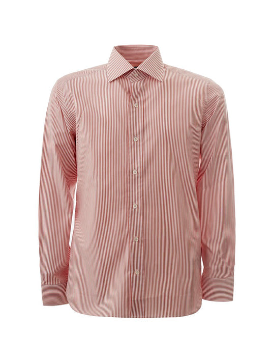 Tom Ford Elegant Pink Striped Cotton Shirt for Men