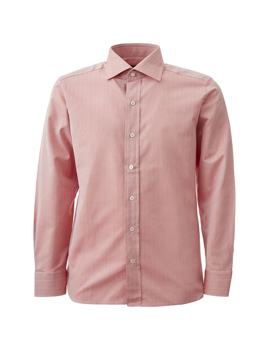 Tom Ford Elegant Pink Cotton Shirt with French Collar