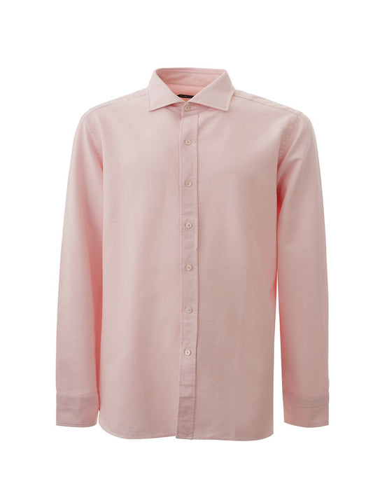 Tom Ford Elegant Pink Long Sleeve Cotton Shirt