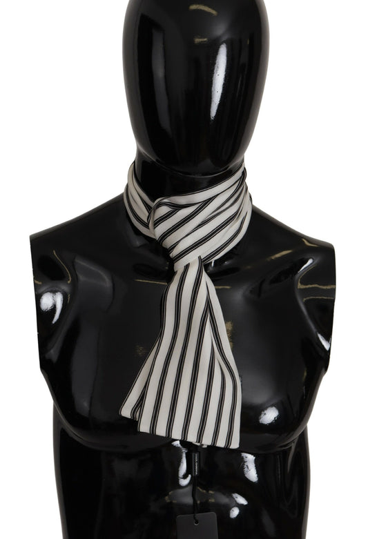 Dolce & Gabbana Elegant Striped Silk Men's Scarf
