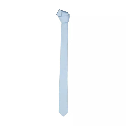 Emilio Romanelli Elegant Silk Sky-Blue Men's Slim Tie